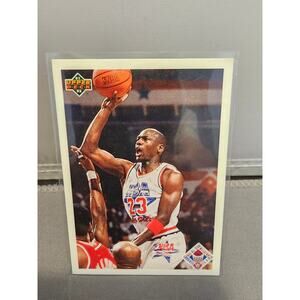 Michael Jordan 1991-1992 Upper Deck #48 - All-Star Checklist - NBA